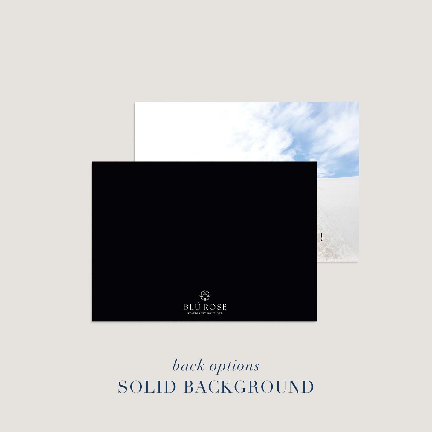 Minimalist Photo Holiday Cards - Blú Rose