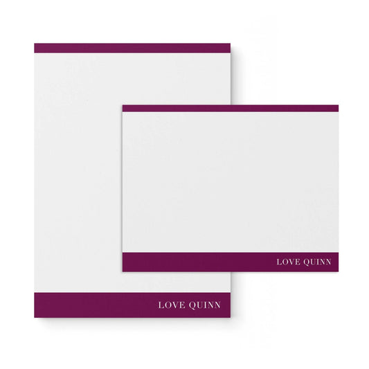 Mod Border Notepad + Notecard Set - Blú Rose