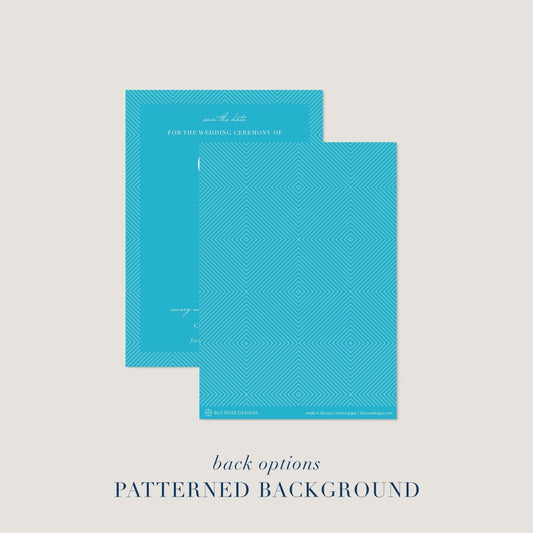 Modern Line Border Save the Dates - Blú Rose