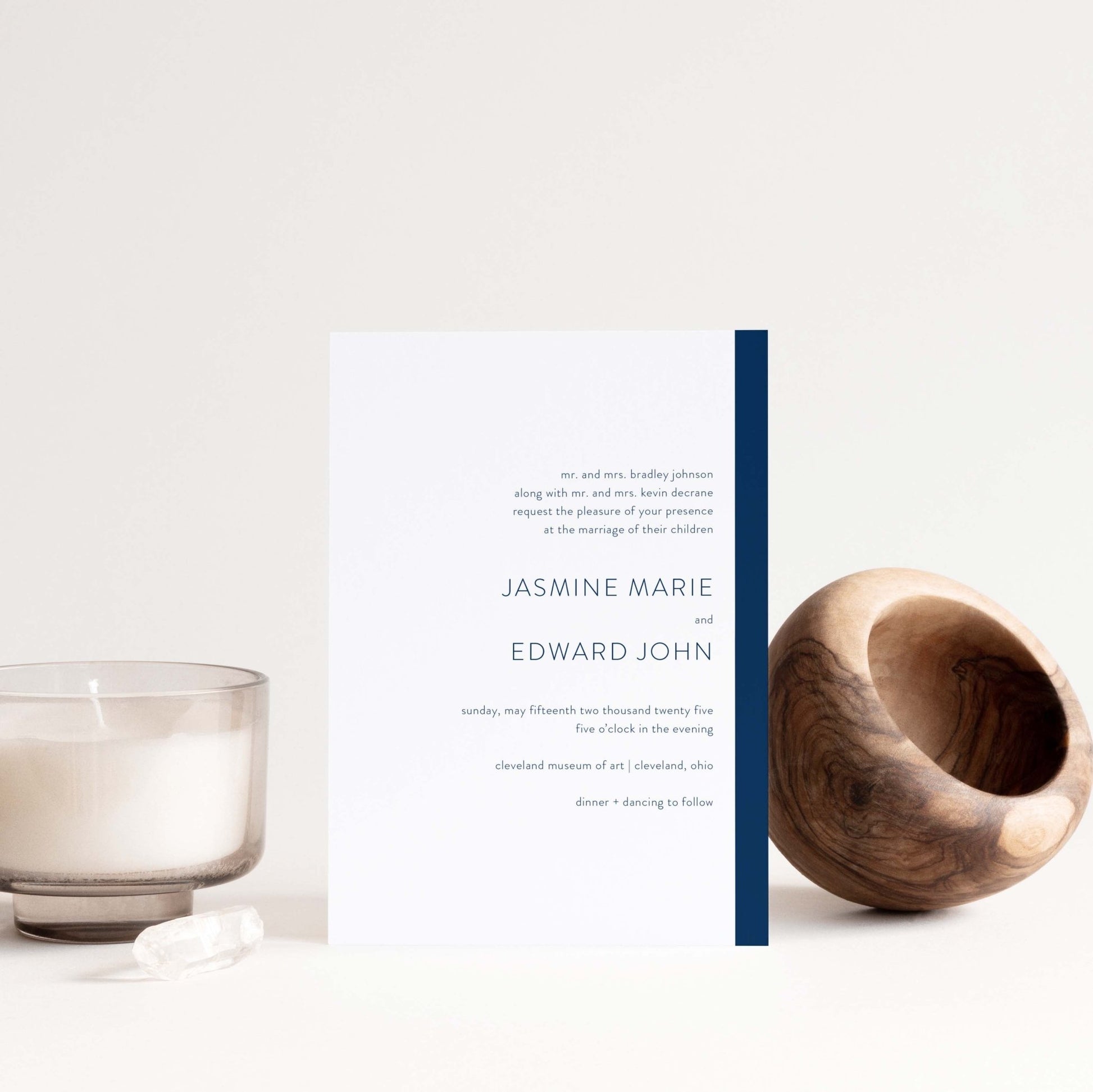 Modern Love Wedding Invitations - Blú Rose