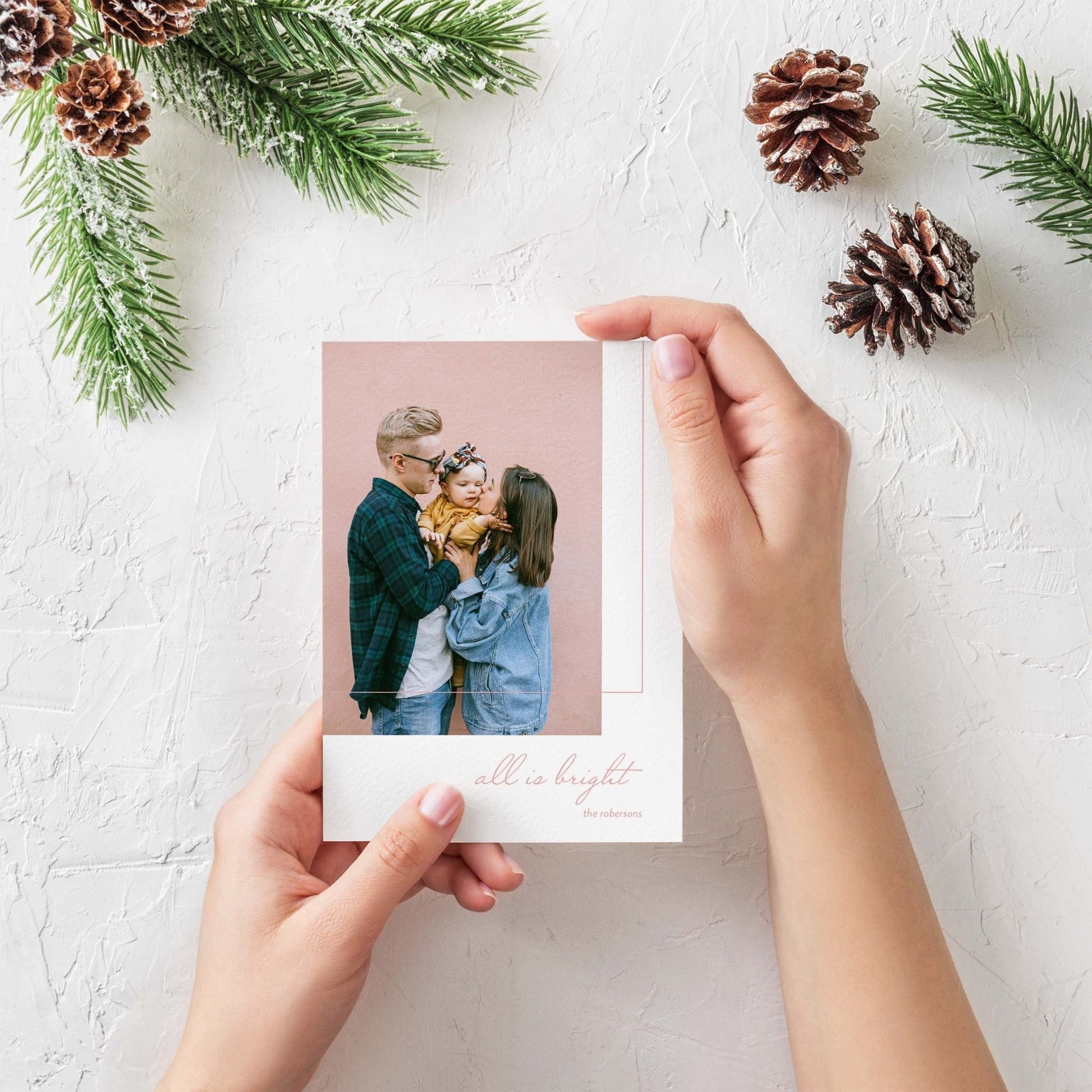 Modern Photo Holiday Cards - Blú Rose