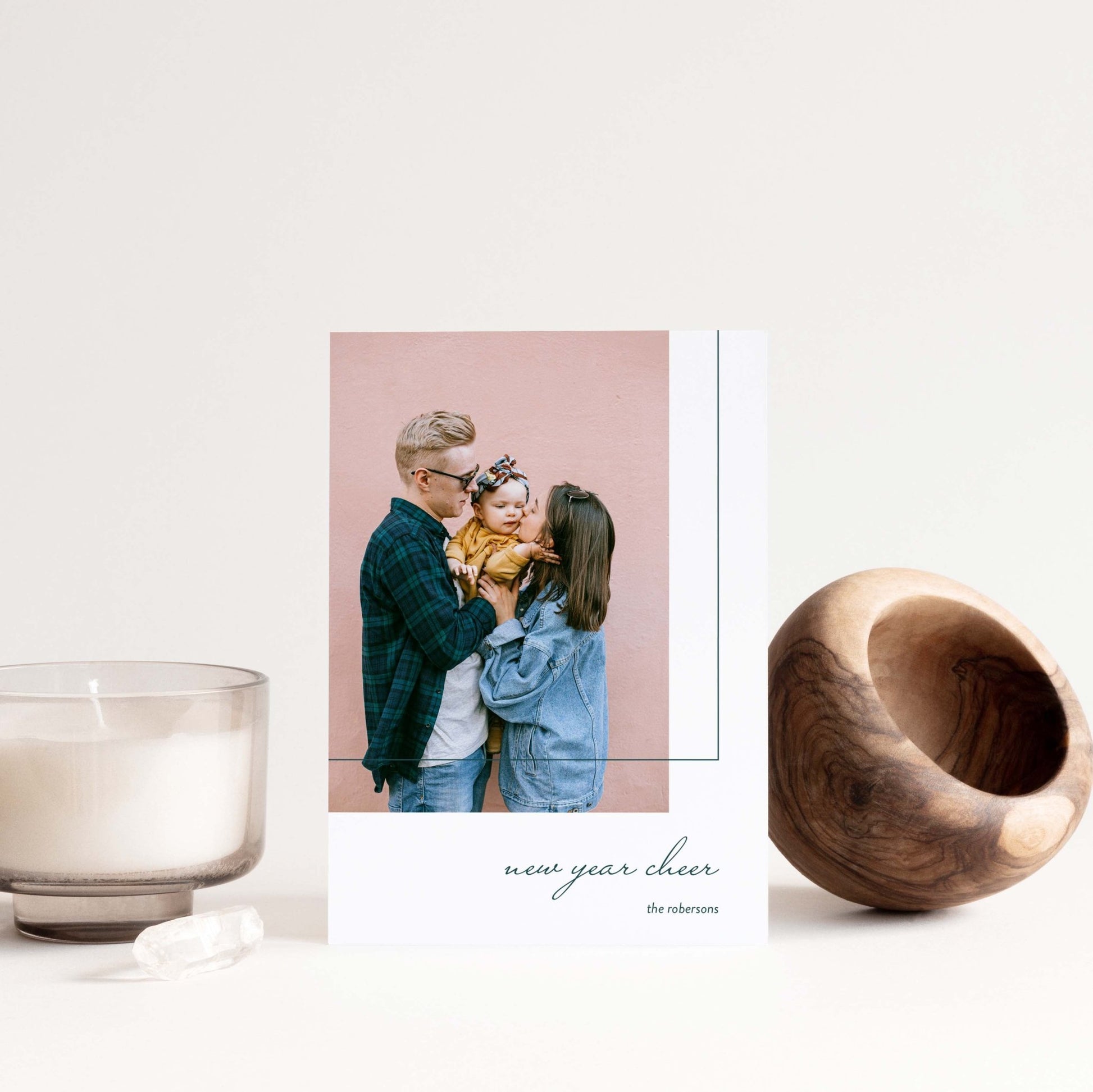 Modern Photo Holiday Cards - Blú Rose