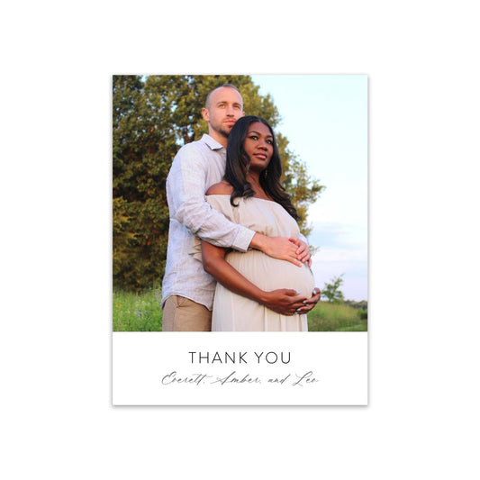 Modern Photo Thank You Card - Blú Rose