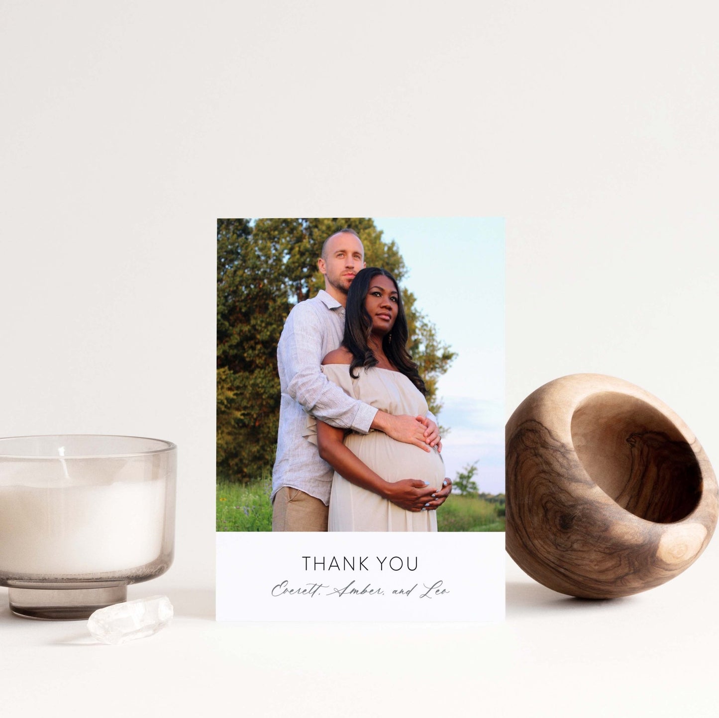 Modern Photo Thank You Card - Blú Rose