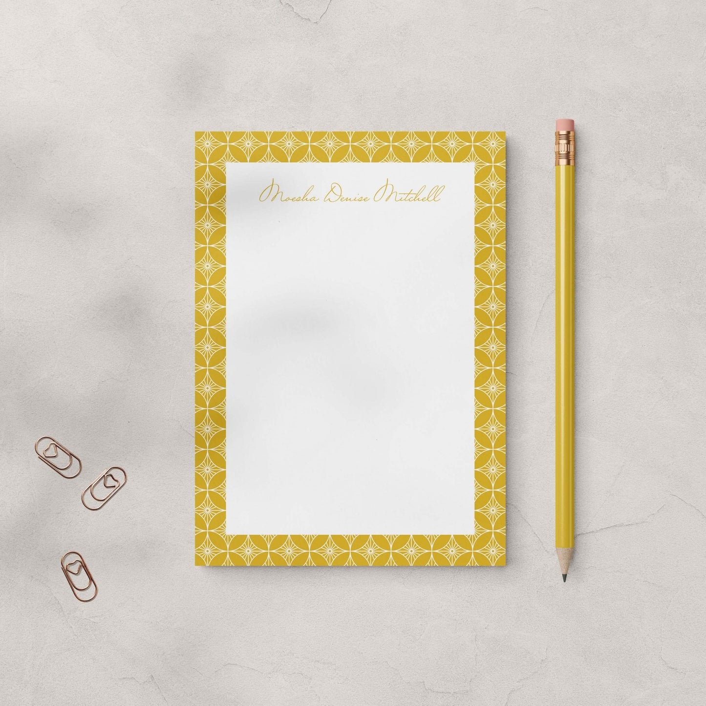 Moesha Pattern Notepad - Blú Rose
