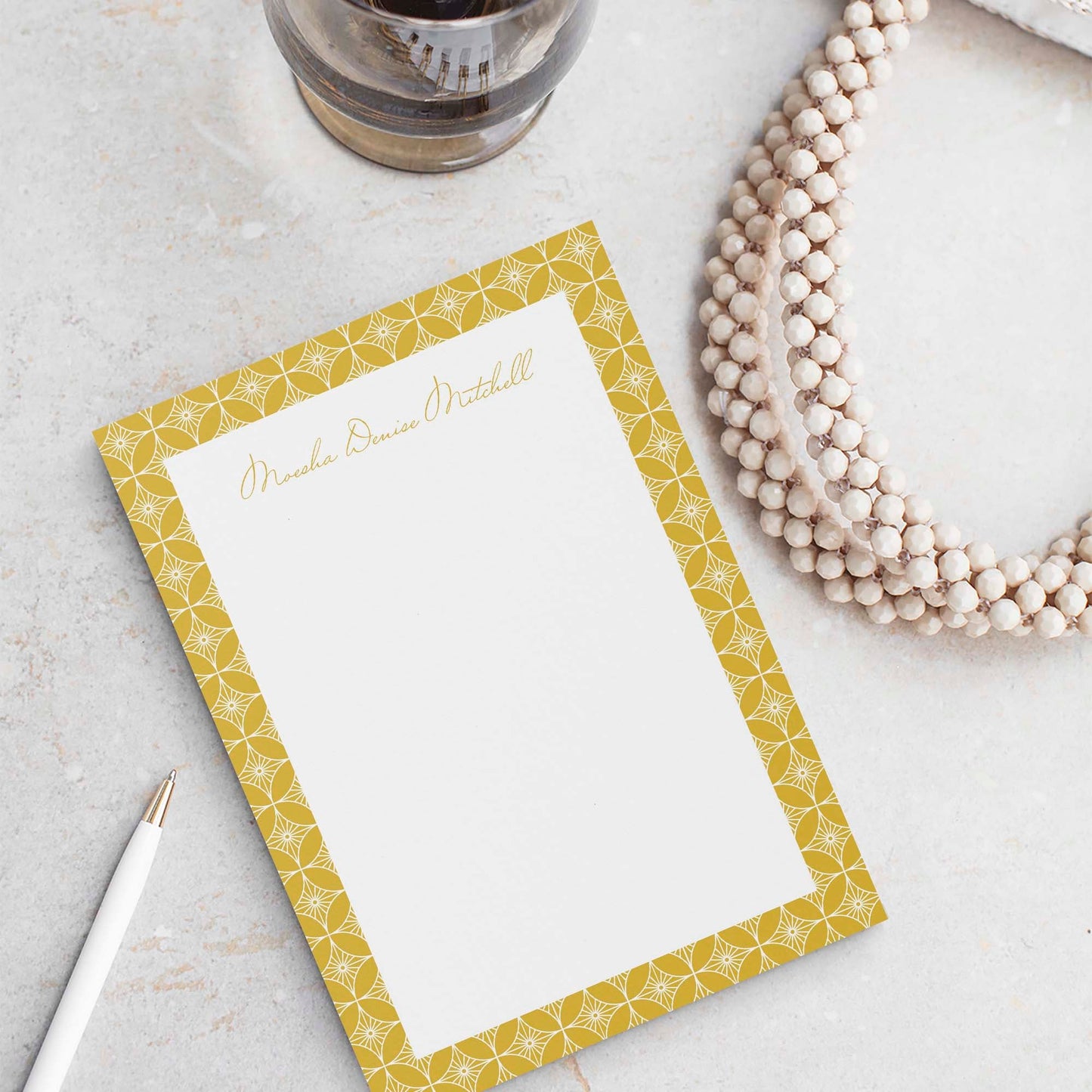 Moesha Pattern Notepad - Blú Rose