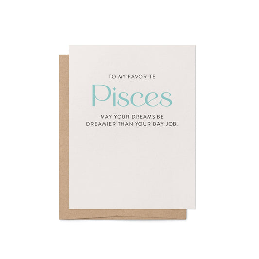 My Favorite Pisces Birthday Card - Blú Rose