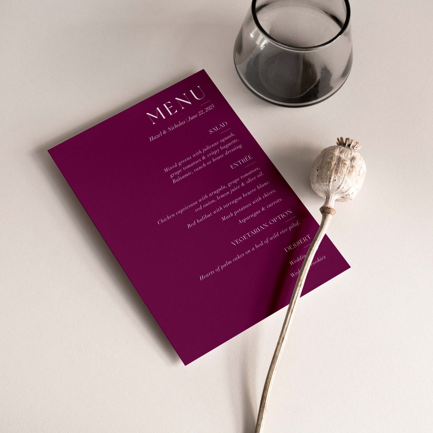 NY Chic Menus - Blú Rose