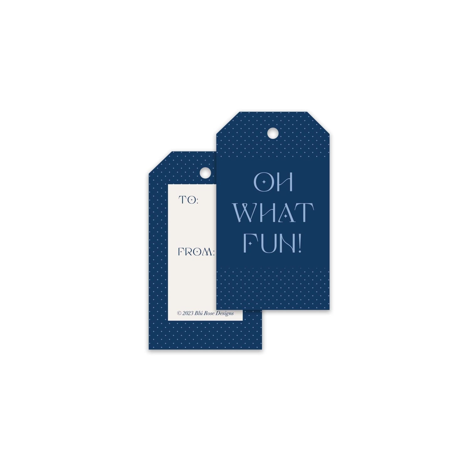 Oh What Fun Gift Tags - Blú Rose