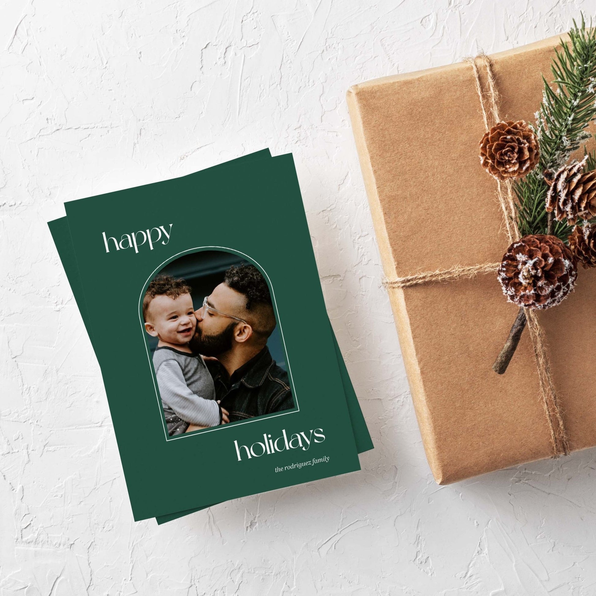 Photo Arch Holiday Cards - Blú Rose