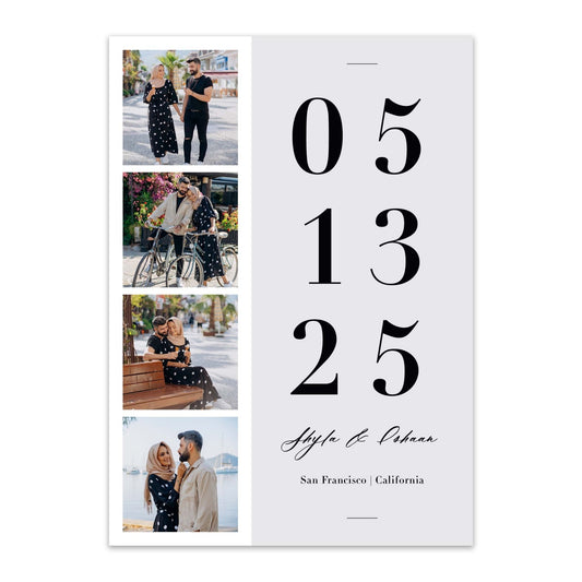 Photo Strip Save the Dates - Blú Rose