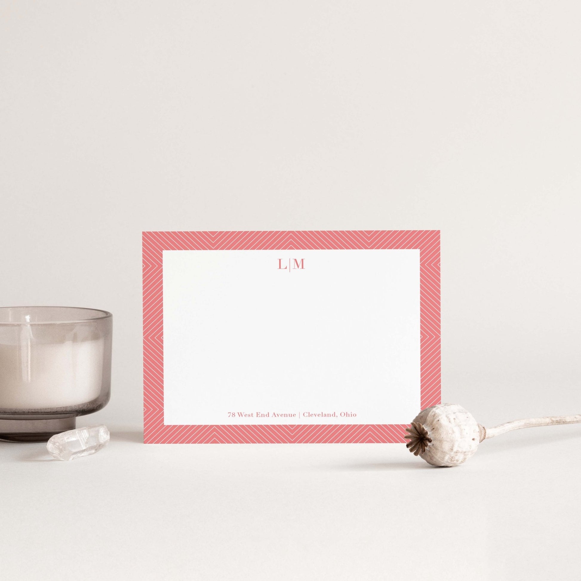 Pointed Lines Notecards - Blú Rose