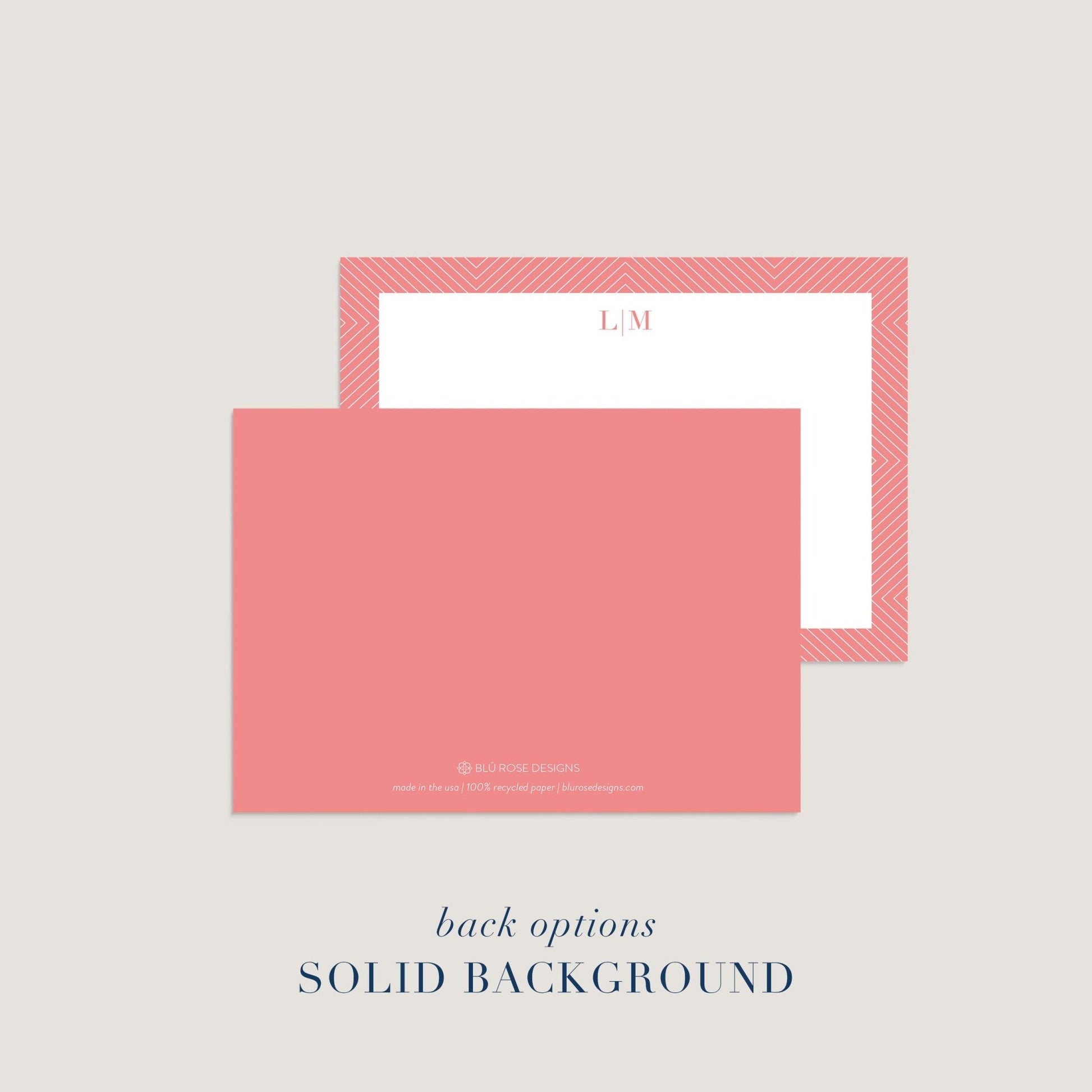 Pointed Lines Notecards - Blú Rose