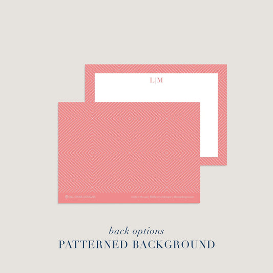 Pointed Lines Notecards - Blú Rose