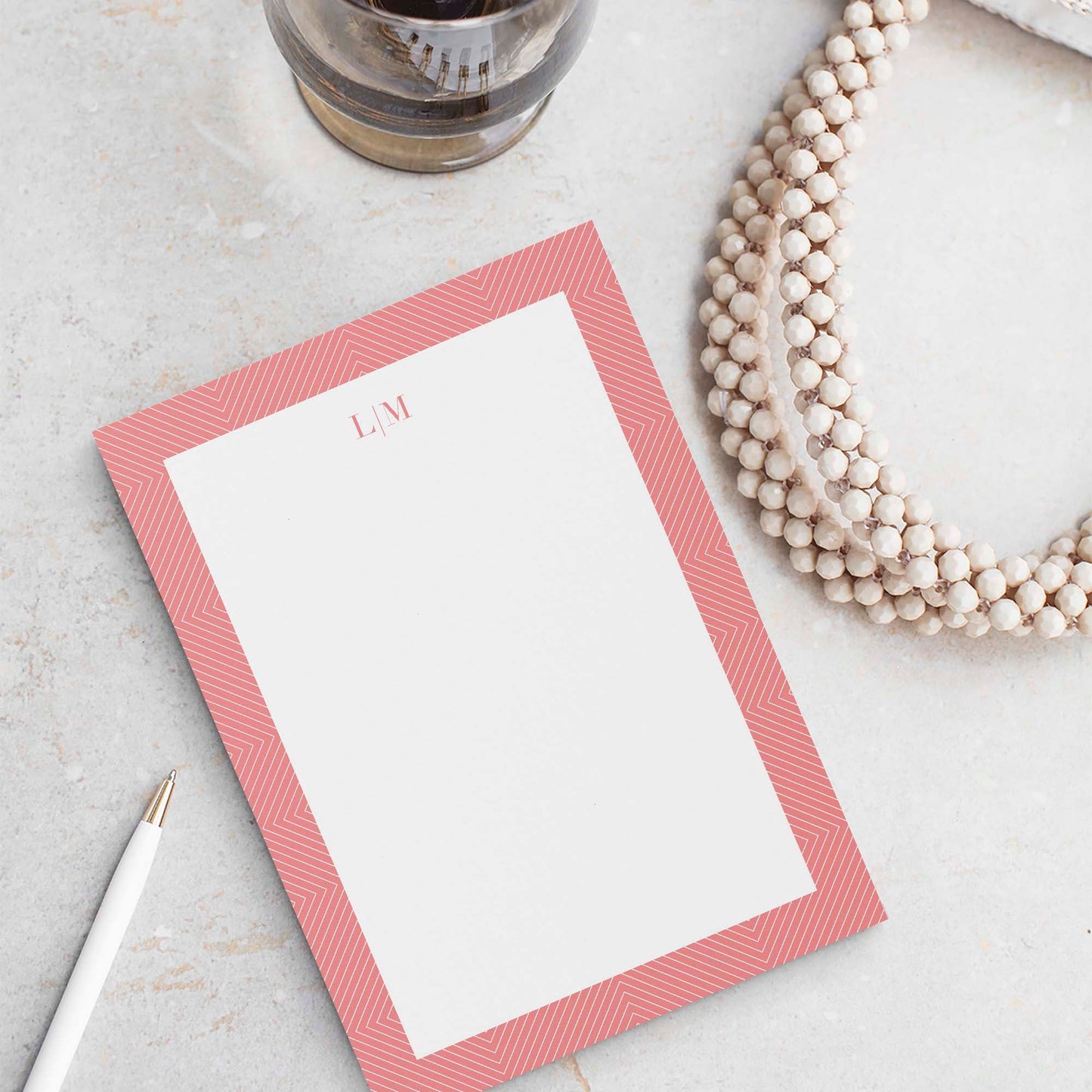 Pointed Lines Notepad - Blú Rose