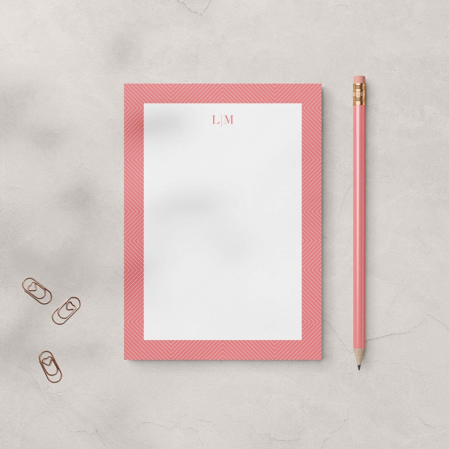 Pointed Lines Notepad - Blú Rose