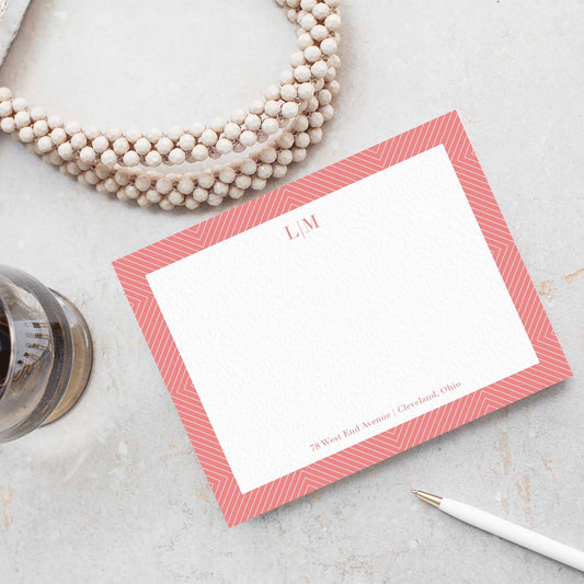 Pointed Lines Notepad + Notecard Set - Blú Rose