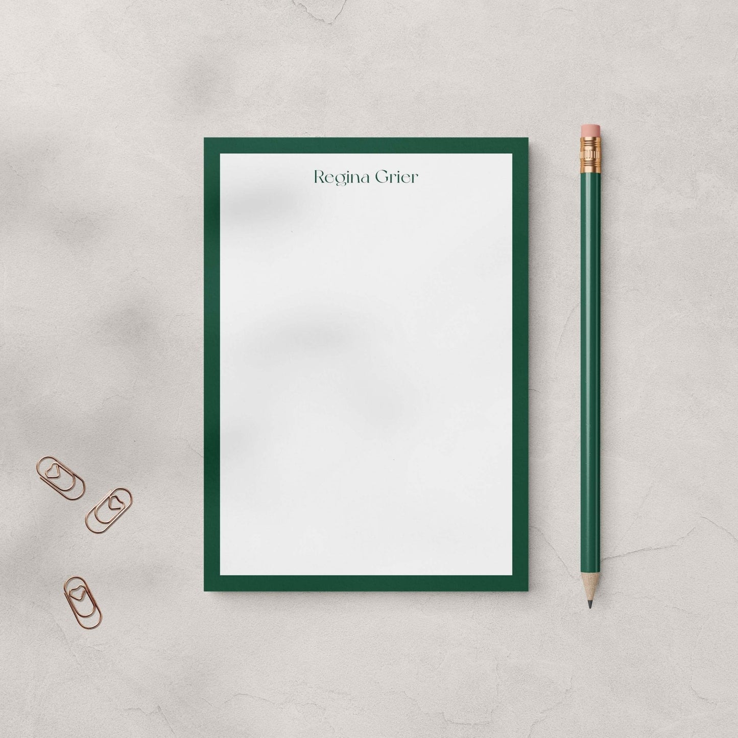 Regina Border Notepad - Blú Rose