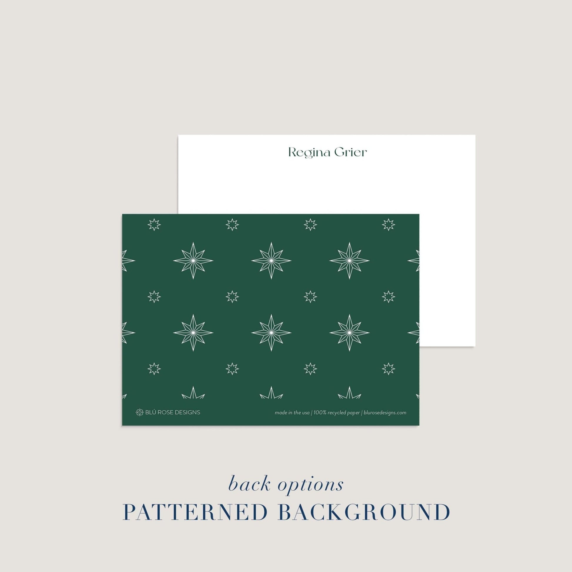 Regina Notepad + Notecard Set - Blú Rose