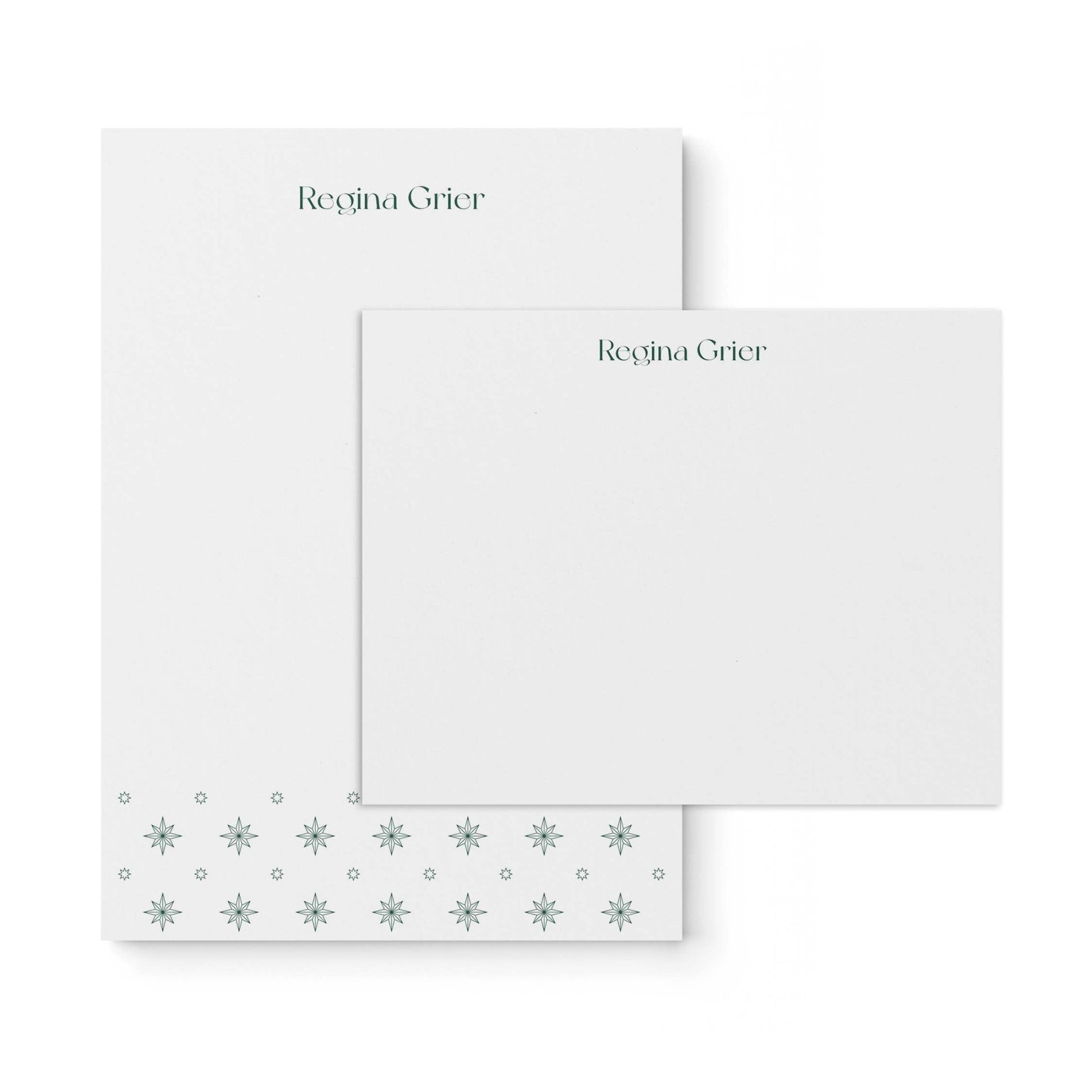 Regina Notepad + Notecard Set - Blú Rose