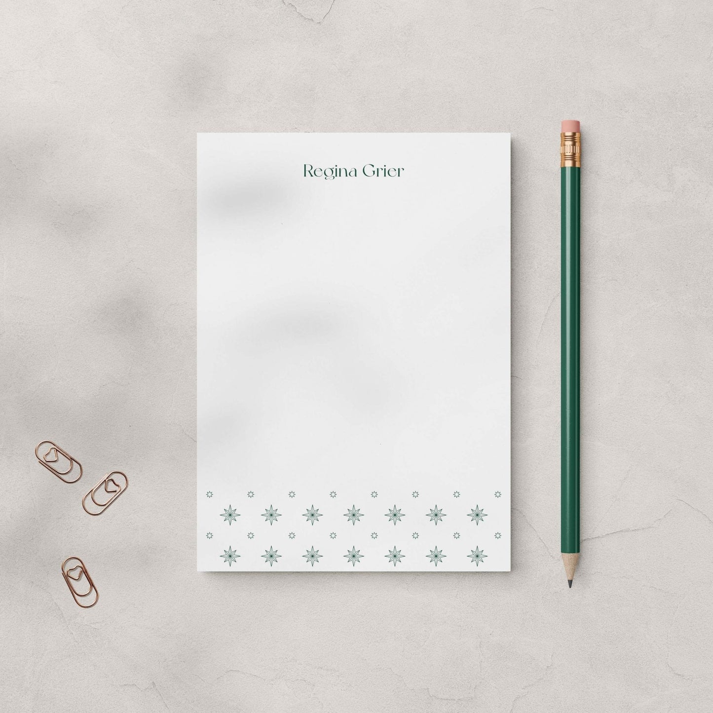 Regina Pattern Notepad - Blú Rose
