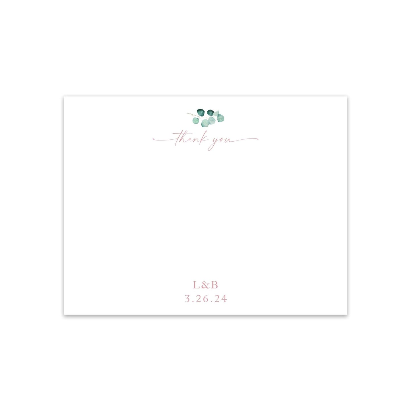 Rose Water Thank You Notecards - Blú Rose