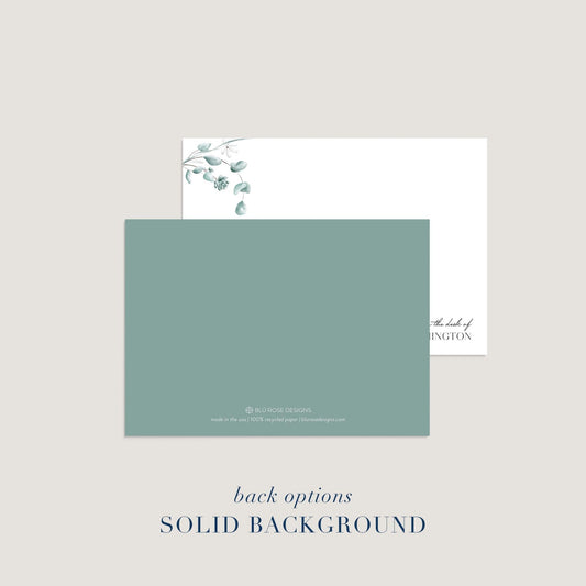 Simple Floral Notecards - Blú Rose