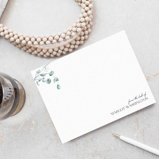 Simple Floral Notepad + Notecard Set - Blú Rose