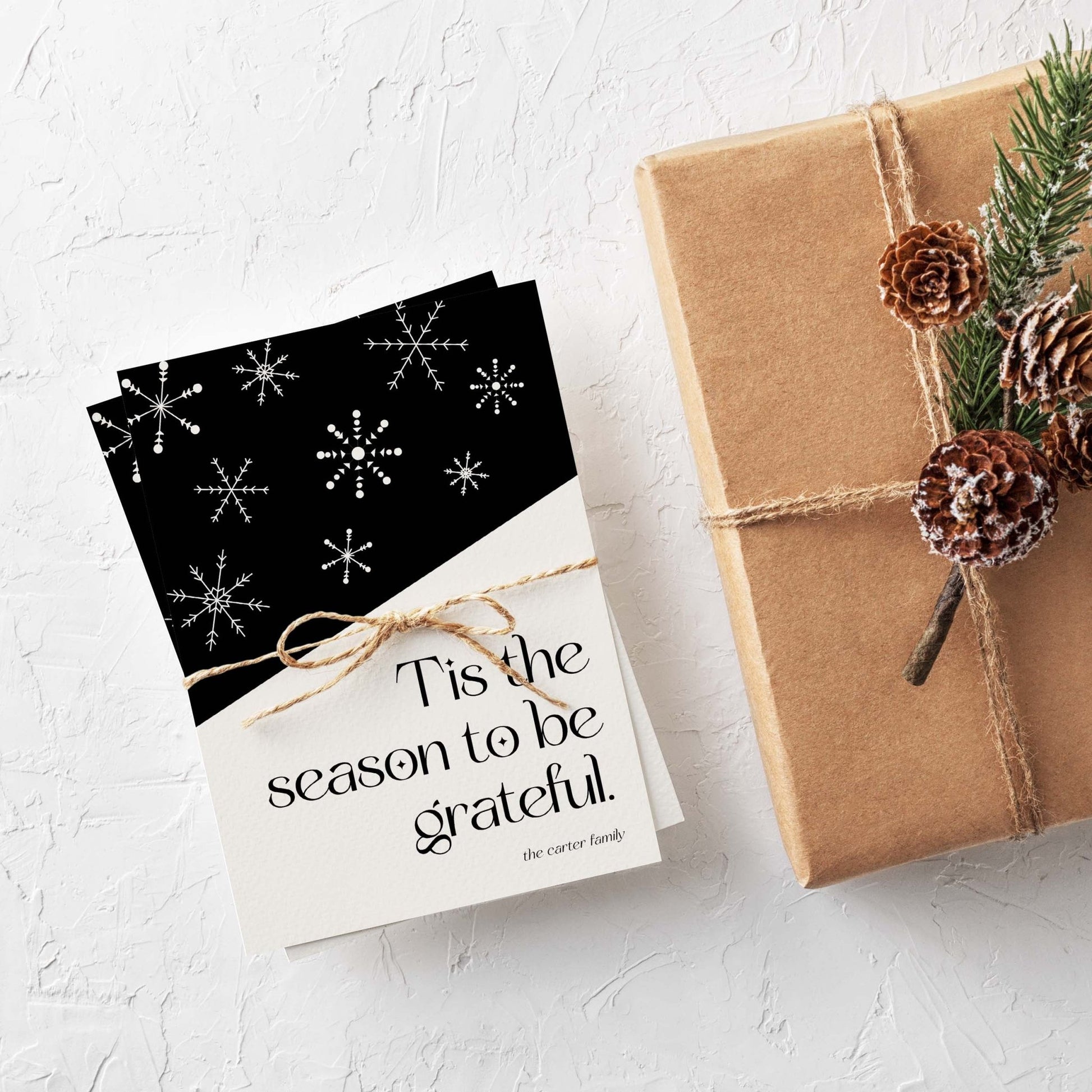 Snowflake Hill Holiday Cards - Blú Rose