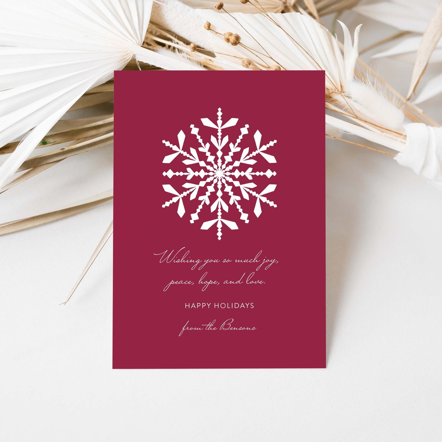 Snowflake Holiday Cards - Blú Rose