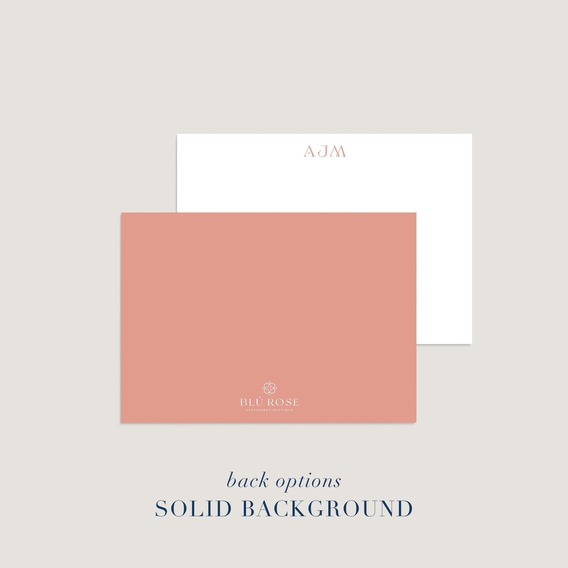 Starry Monogram Notepad + Notecard Set - Blú Rose