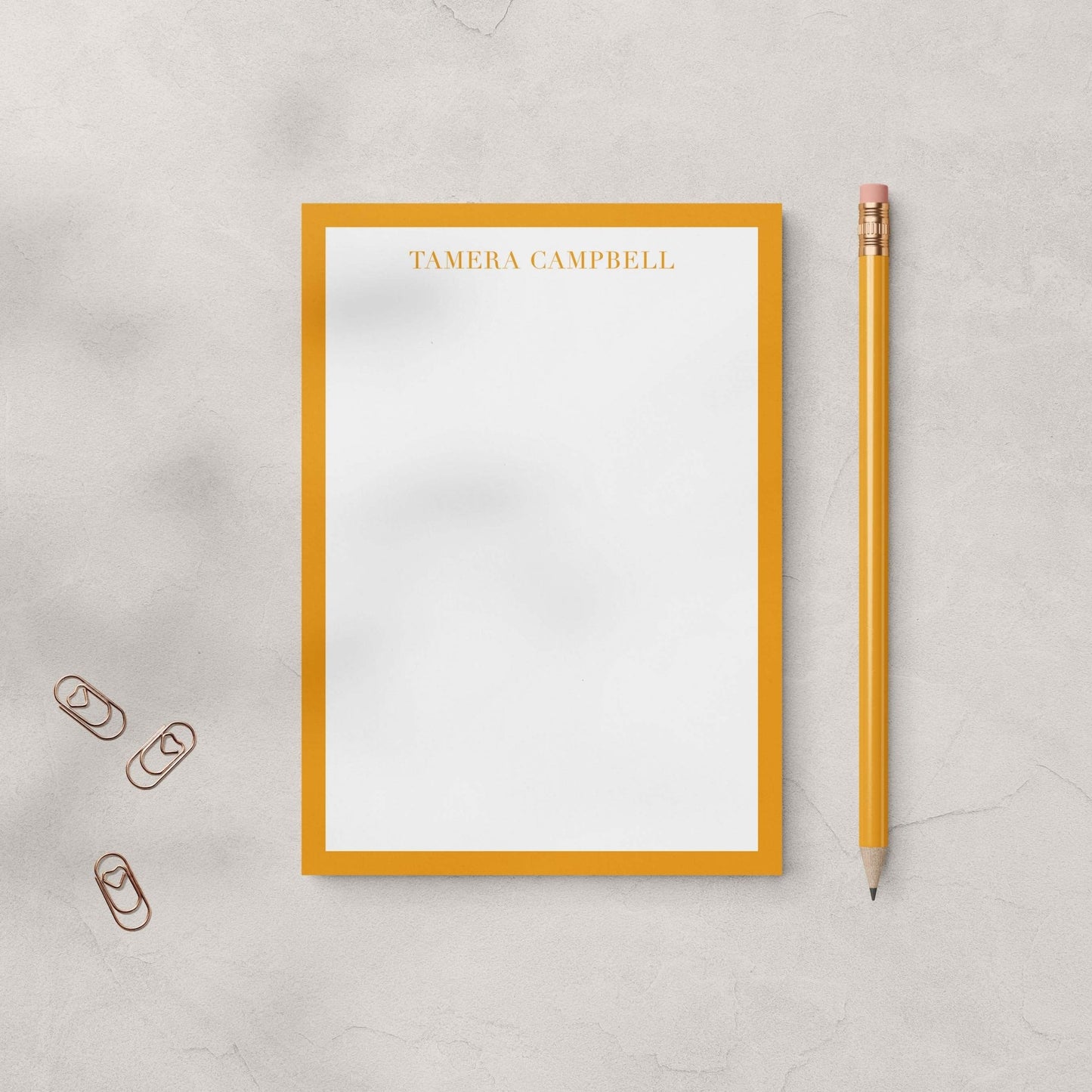 Tamera Border Notepad - Blú Rose