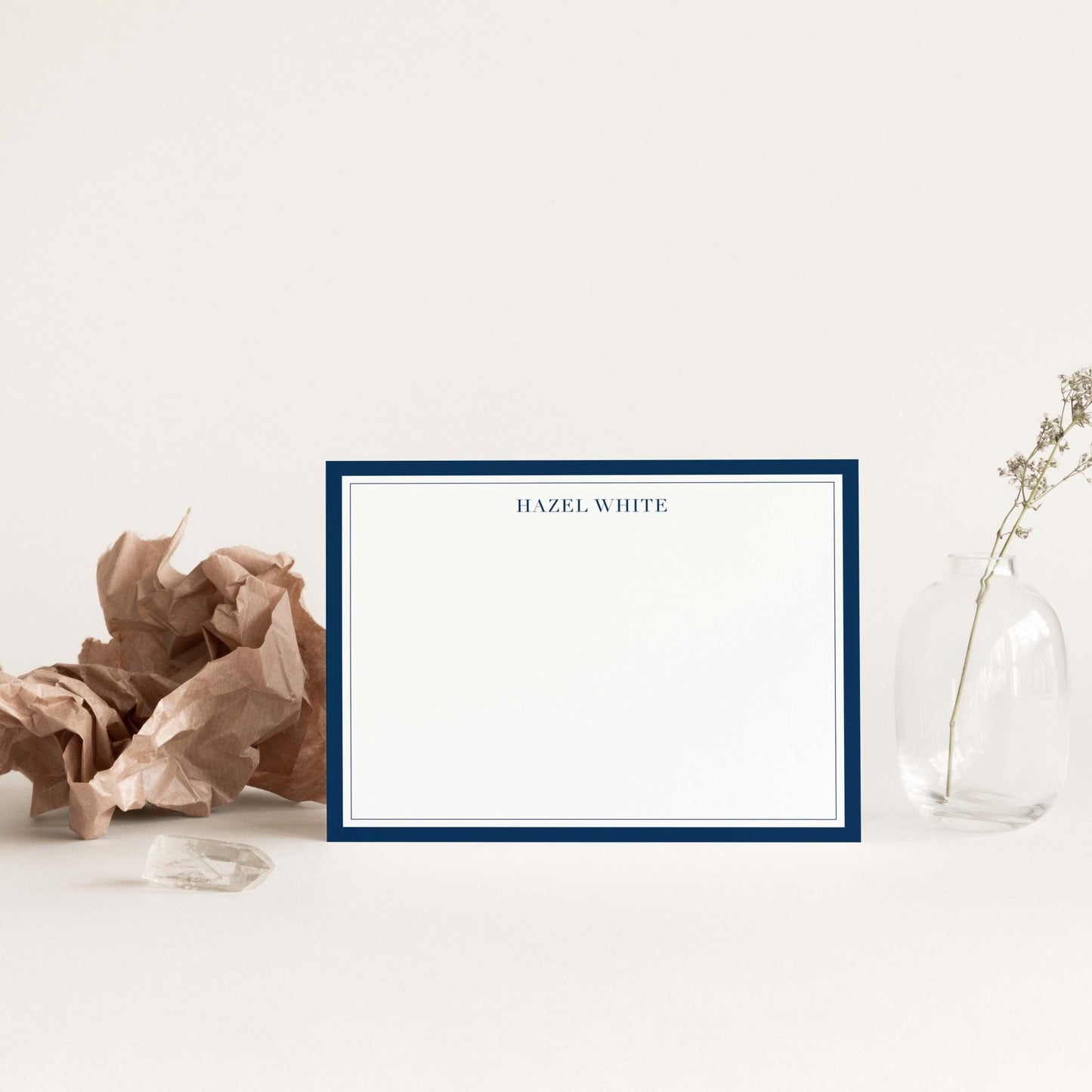 Traditional Border Notecards - Blú Rose