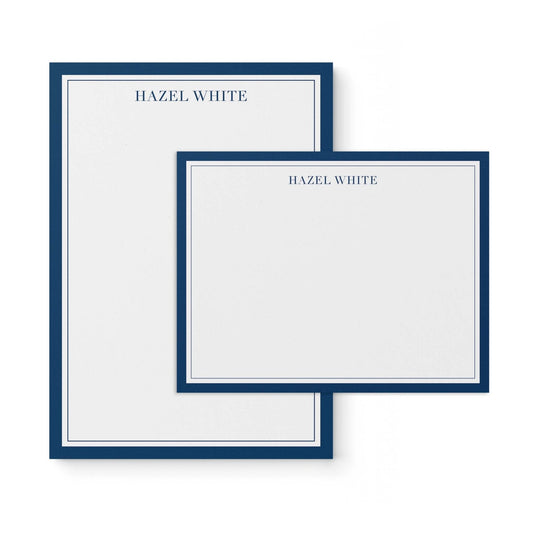 Traditional Border Notepad + Notecard Set - Blú Rose