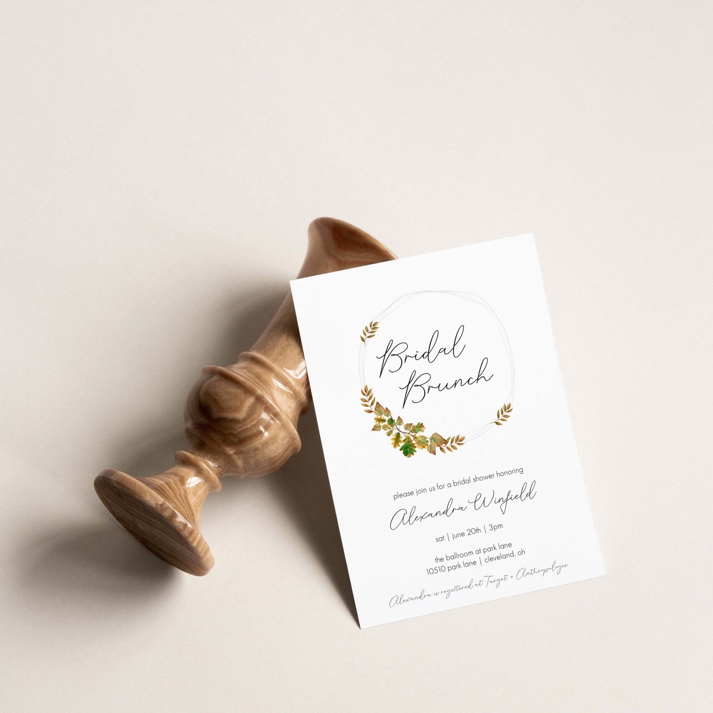 Wreath + Wire Invitations - Blú Rose