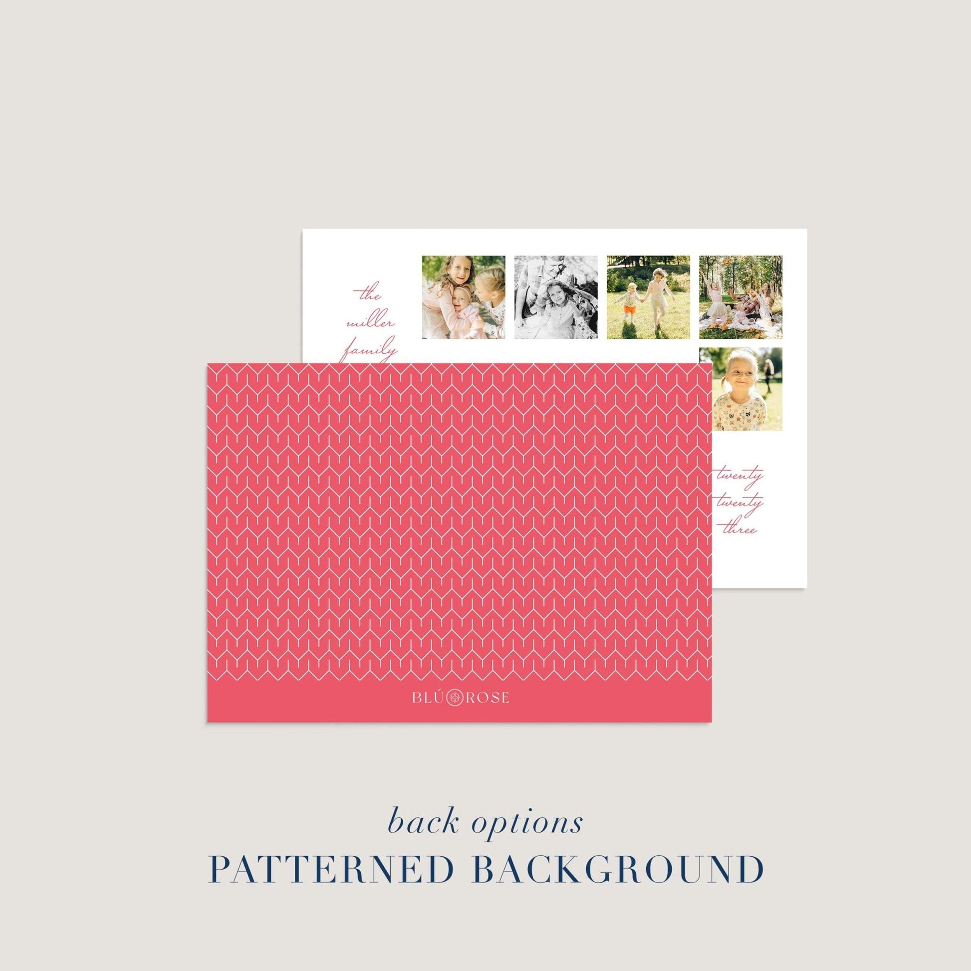 X Photo Holiday Card - Blú Rose