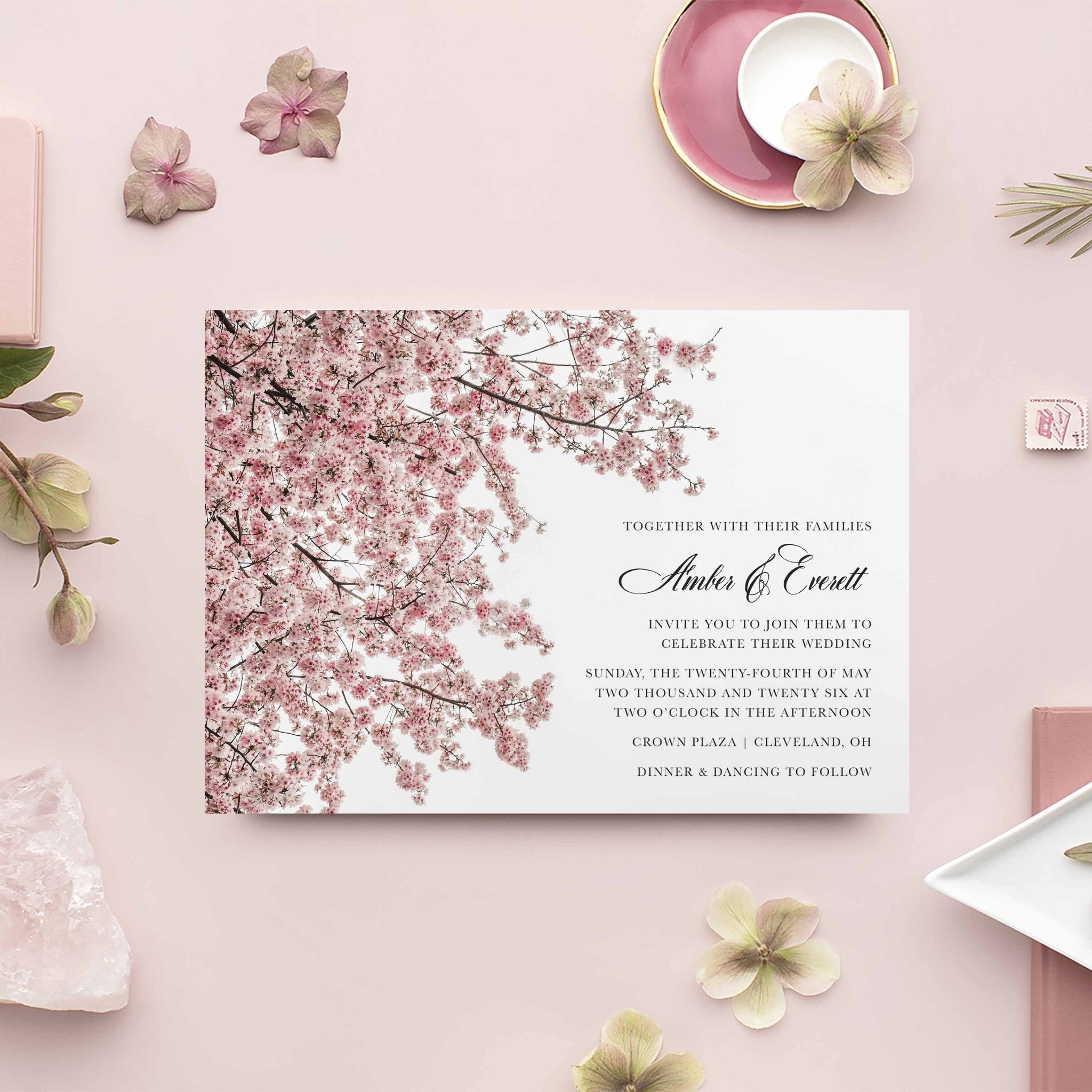 Custom Wedding Invitation Suites - Blú Rose