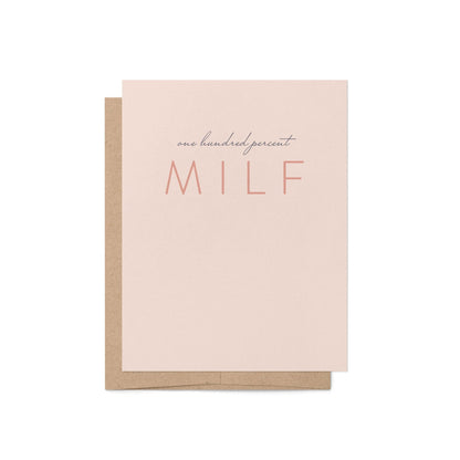 100% MILF Greeting Card - Blú Rose