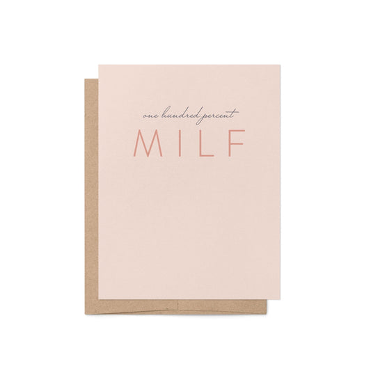 100% MILF Greeting Card - Blú Rose