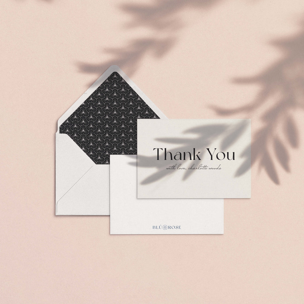Simply Chic Personalized Thank You Cards