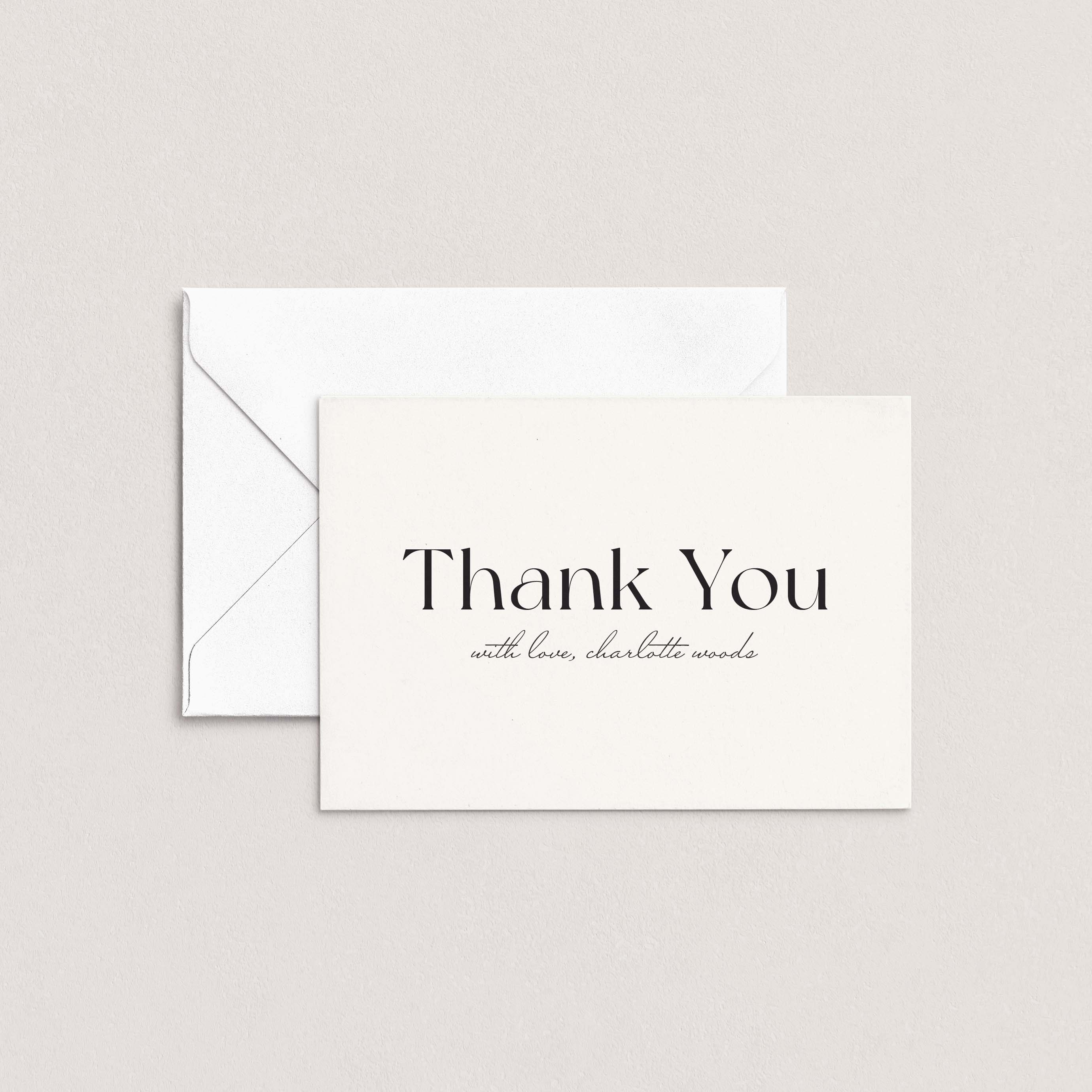 Simply Chic Personalized Thank You Cards