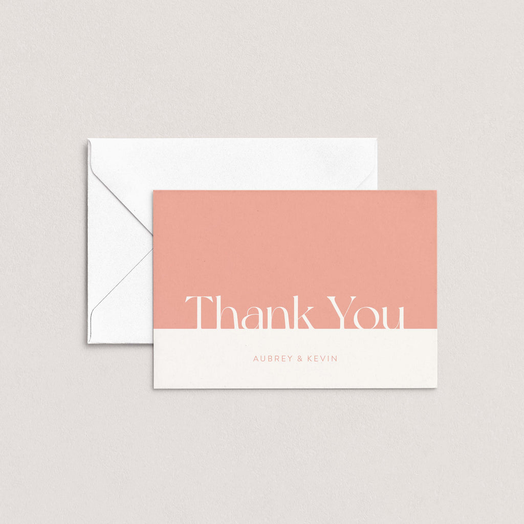 The Aubrey Personalized Thank You Card