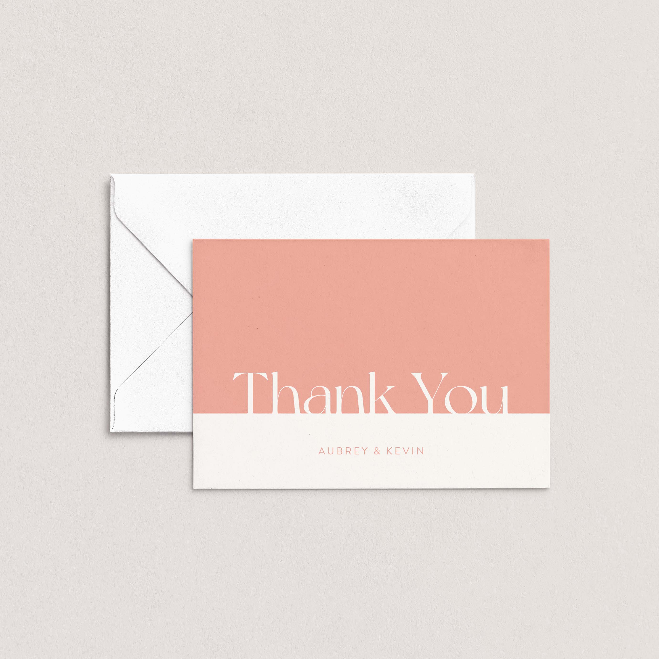 The Aubrey Personalized Thank You Card