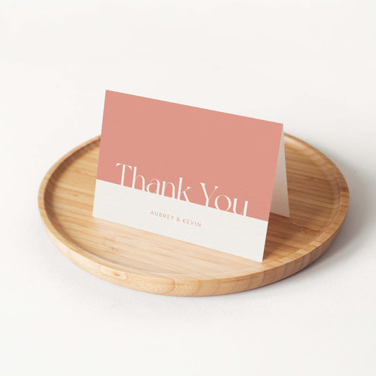 The Aubrey Personalized Thank You Card