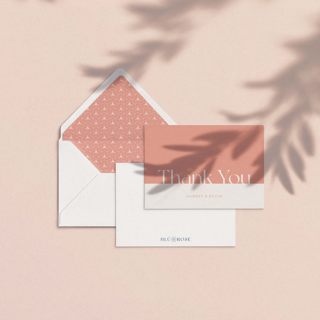The Aubrey Personalized Thank You Card
