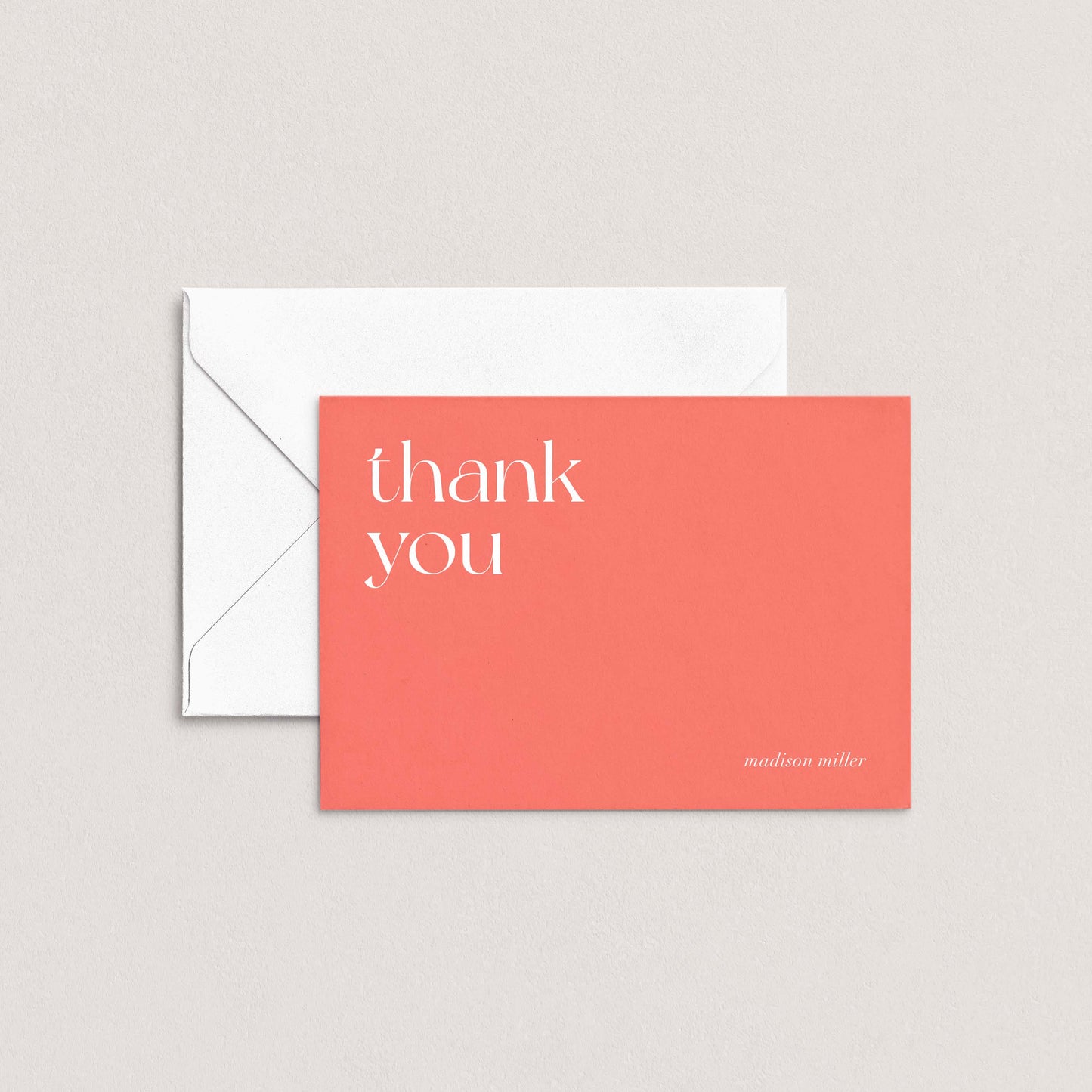 Bella Modern Personalized Thank You Cards