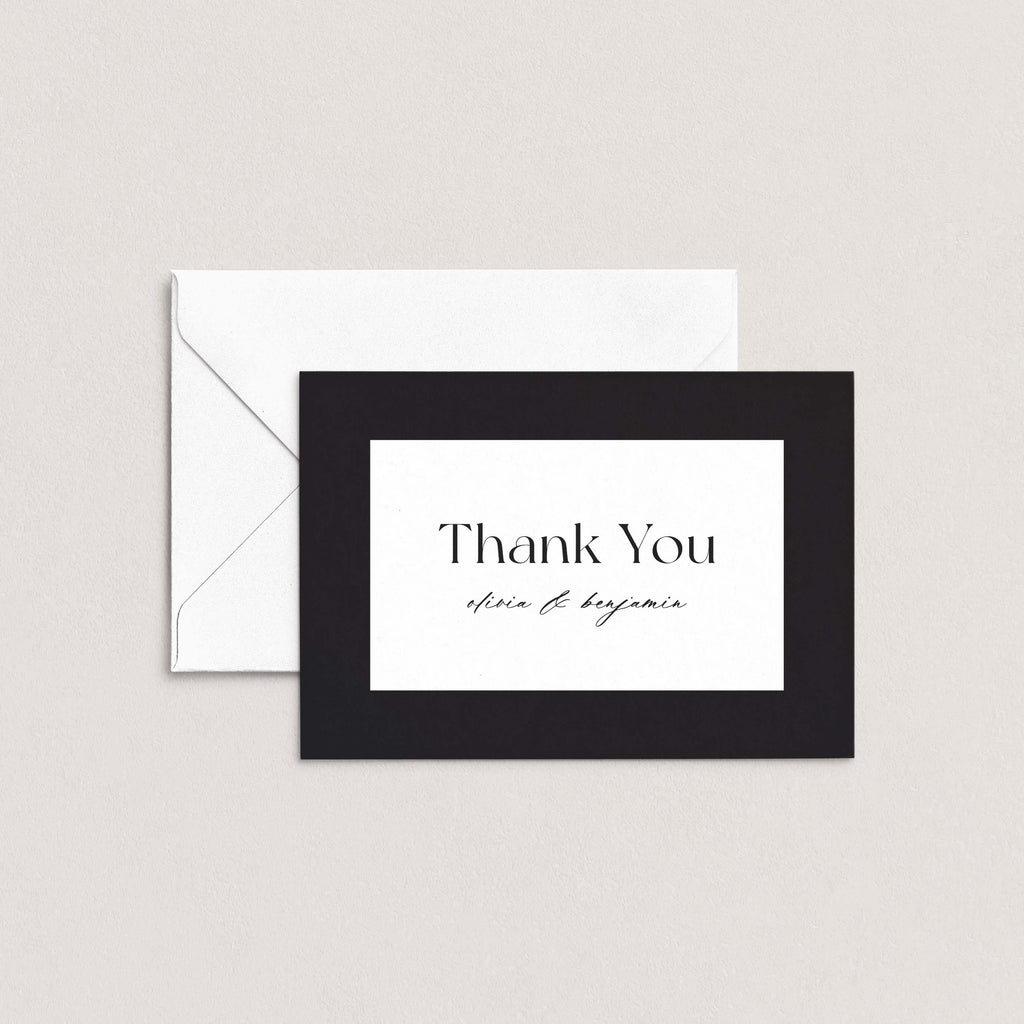 The Bold Border Personalized Thank You Card