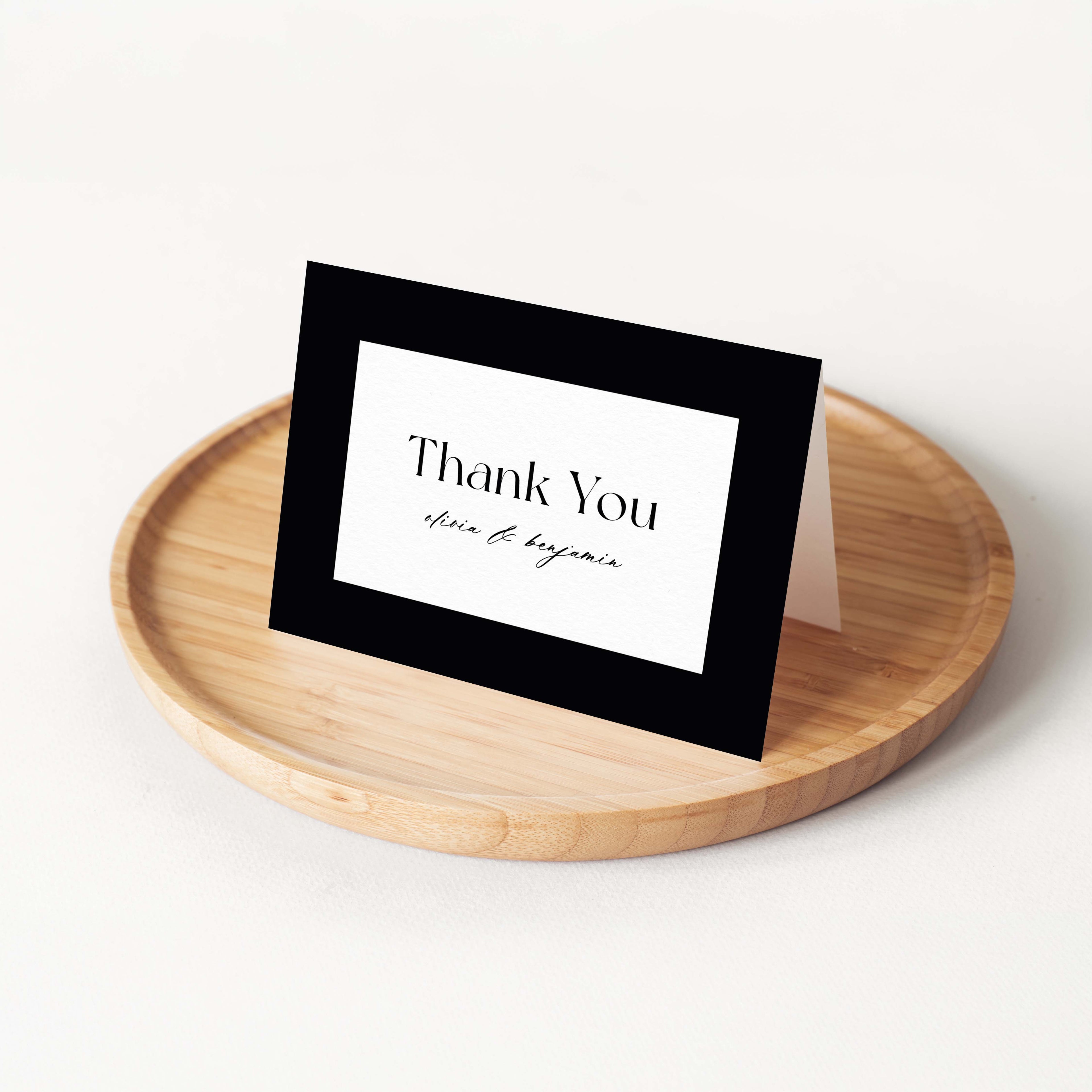 The Bold Border Personalized Thank You Card