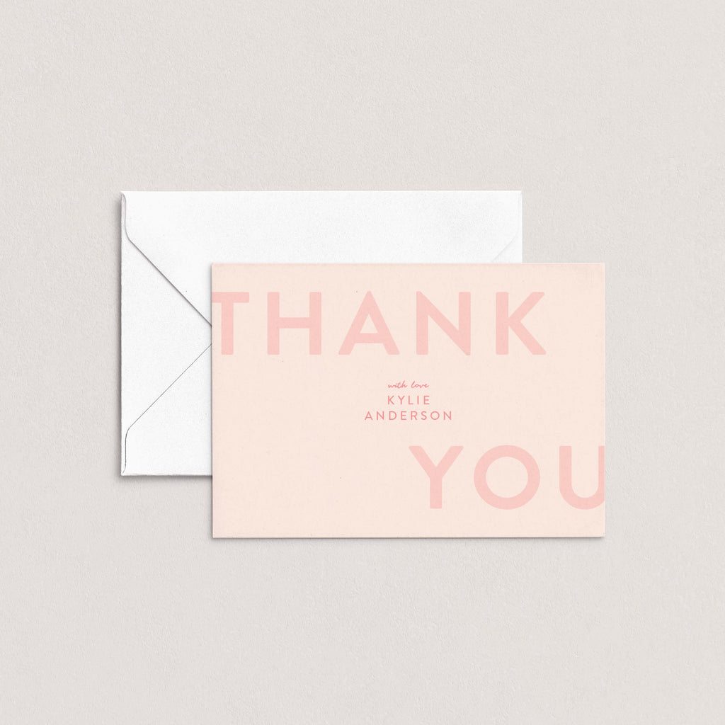 Bold Personalized Thank You Cards