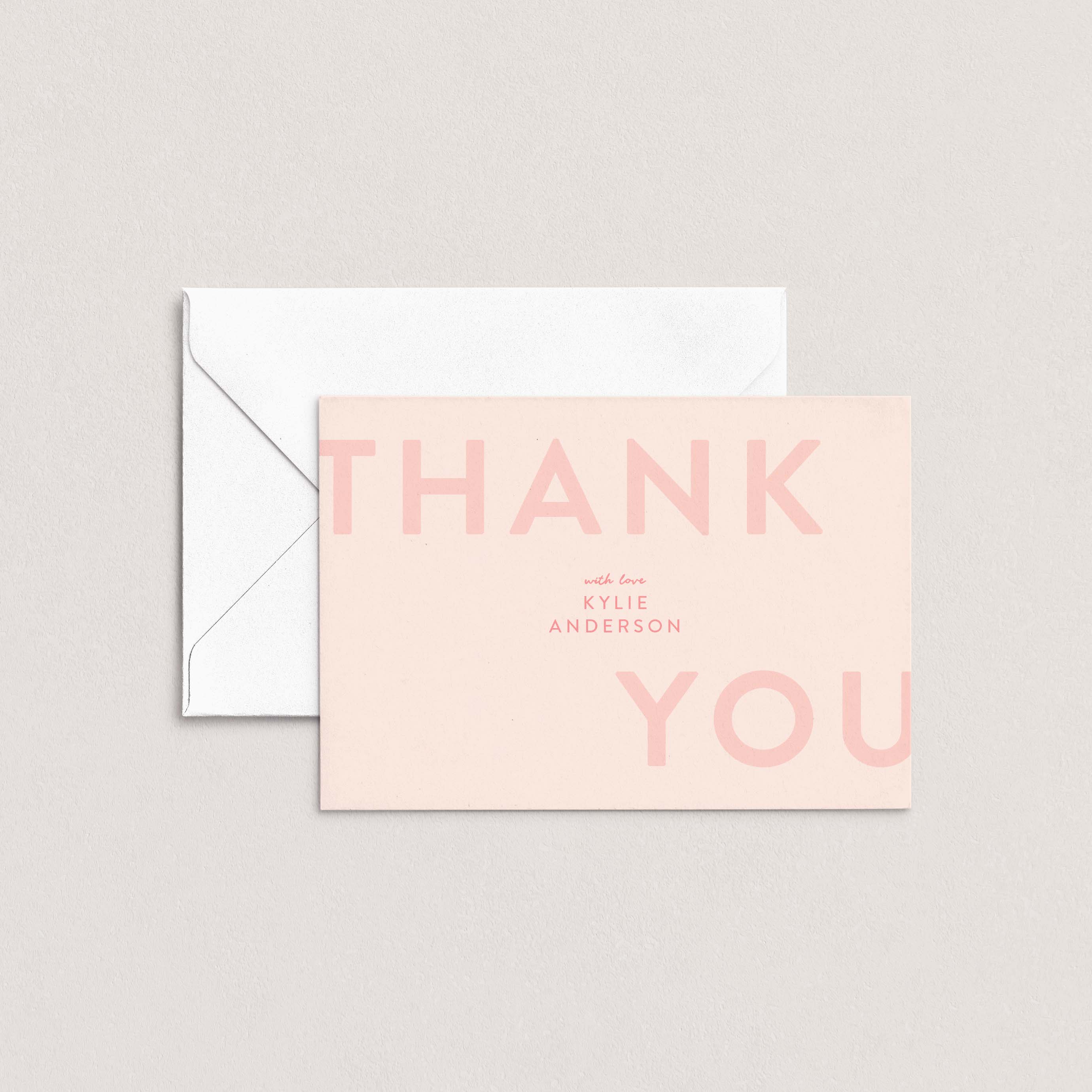 Bold Personalized Thank You Cards
